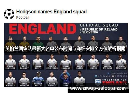 英格兰国家队最新大名单公布时间与详细安排全方位解析指南 英格兰国家队最新大名单公布时间与详细安排全方位解析指南